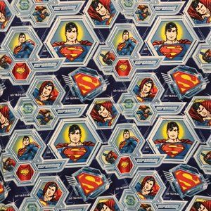Superman Fabric 36 x 43 inches